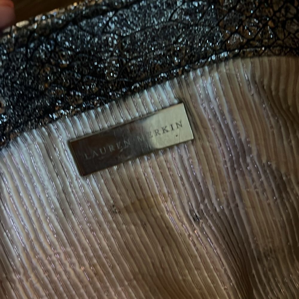 Lauren Merkin Clutch Bag - Beautiful with Dust Bag Metallic Clutch - Picture 5 of 7
